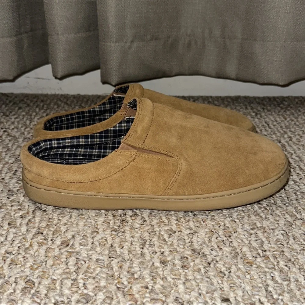 NWOB Bass Men’s Suede Slip On Loafer Slippers Shoes